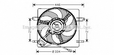 AVA QUALITY COOLING fd7515 -  Вентилятор, охлаждение двигателя